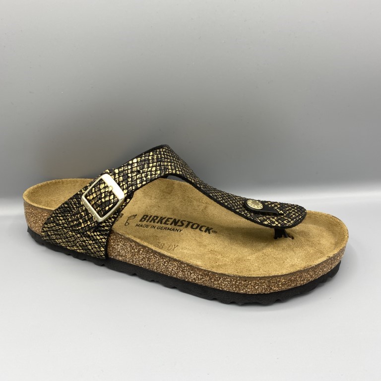 Zoekmachinemarketing Fabriek vuist Birkenstock slippers zwart goud - Vermeulen Modeschoenen Dongen