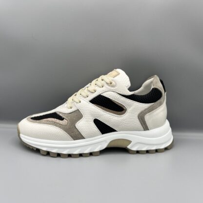 011 VIA VAI sneakers wit zwart beige