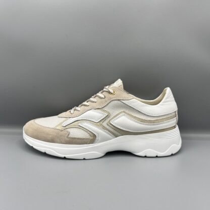 034 DL Sport sneakers wit beige