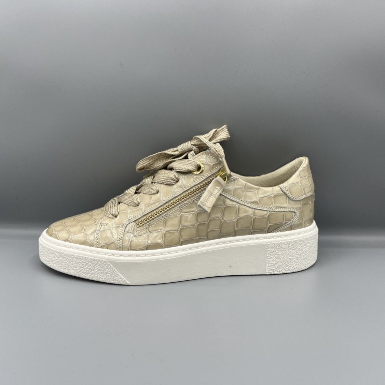DL Sport sneakers beige kroko lak