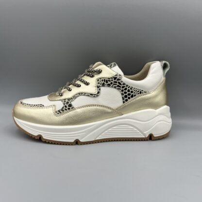 046 Bridge sneakers wit goud