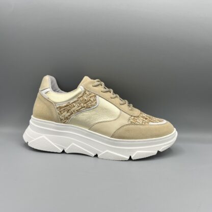 048 Bridge sneakers beige goud