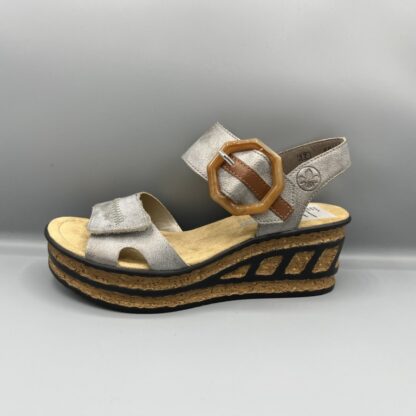 228 Rieker sandalen zilver