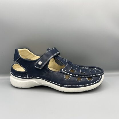 324 Wolky bandschoenen blauw