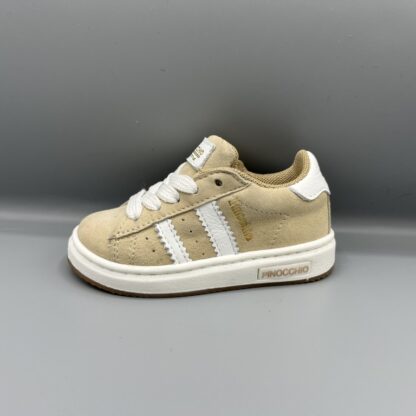 Pinocchio sneakers beige wit