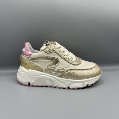 097 Develab sneakers beige goud