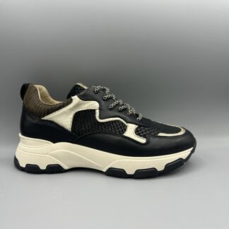 027 Bridge sneaker zwart goud