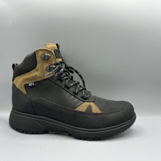 Xsensible wandelschoenen zwart cognac