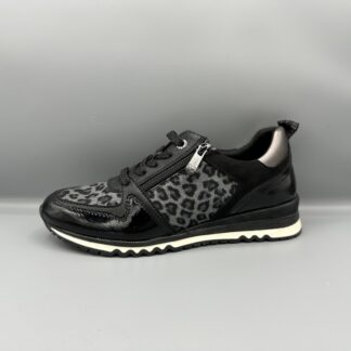 034 Marco Tozzi sneakers zwart panter