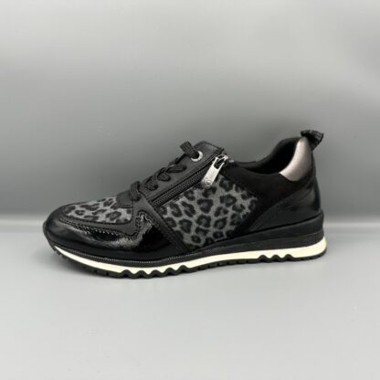 034 Marco Tozzi sneakers zwart panter