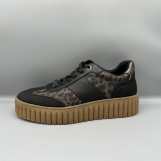 039 Marco Tozzi sneakers zwart panter