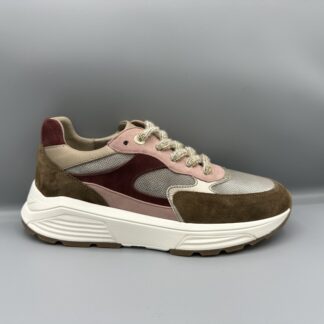 067 Xsensible sneakers zilver roze bruin