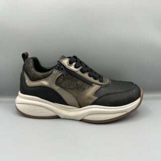 082 Xsensible sneakers zwart brons