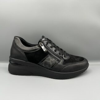 096 Remonte sneakers zwart panter