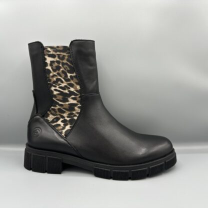 115 Remonte chelsea boot zwart panter