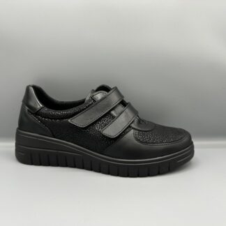 156 Aco Sense schoenen met klittenband zwart