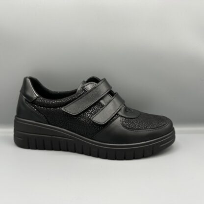 156 Aco Sense schoenen met klittenband zwart