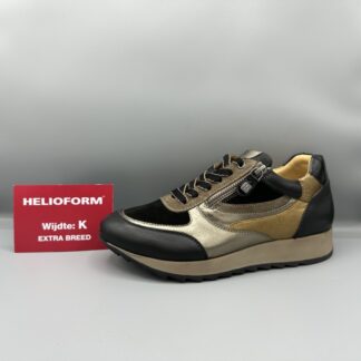 163 Helioform sneakers zwart goud