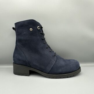 183 Wolky Quinta bikerboot blauw nubuck