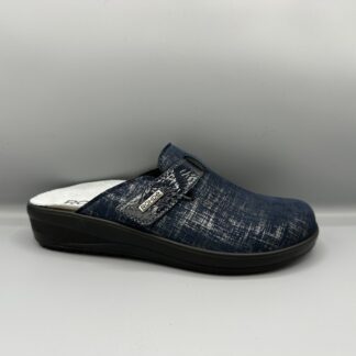 196 Rohde pantoffels blauw metallic