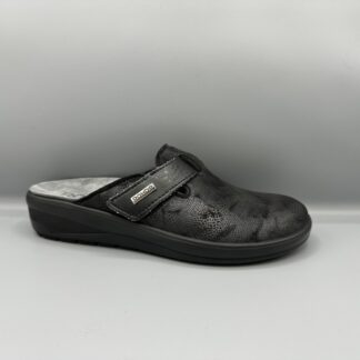 198 Rohde pantoffels zwart metallic