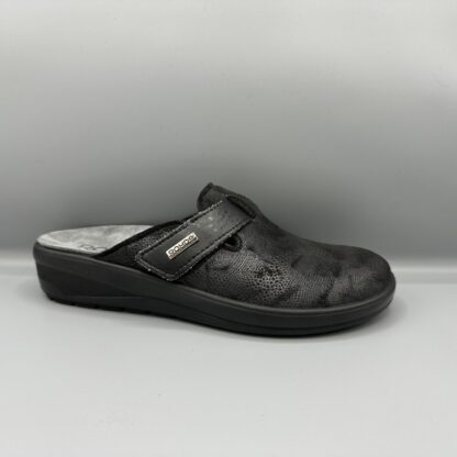 198 Rohde pantoffels zwart metallic
