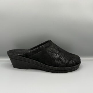 199 Rohde pantoffels zwart metallic