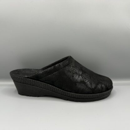 199 Rohde pantoffels zwart metallic