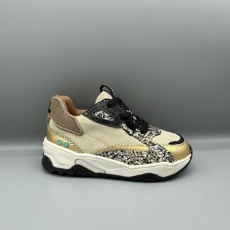 337 Bunnies jr. sneakers beige zwart goud