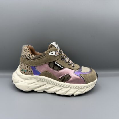 342 Bunnies jr. sneakers taupe roze paars