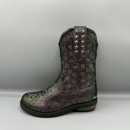 355 Bunnies jr. western laarsje metallic hartjes