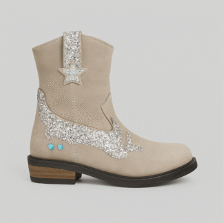 356 Bunnies jr. western laarsje beige glitter