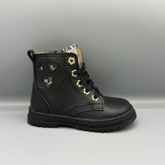 390 Develab bikerboot zwart hartjes