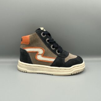 411 Develab schoenen met klittenband grijs blauw