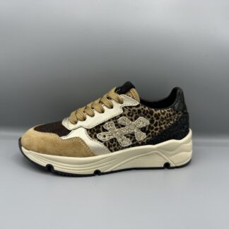 447 Hip sneakers cognac panter