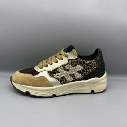 447 Hip sneakers cognac panter