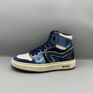 454 Hip boot blauw metallic