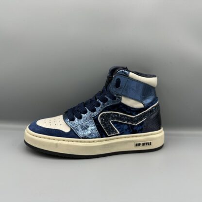 454 Hip boot blauw metallic
