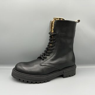 455 Hip bikerboot zwart panter
