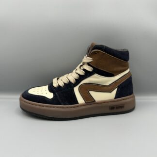467 Hip boot blauw beige cognac