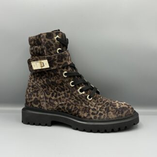 476 Red Rag bikerboot cognac panter