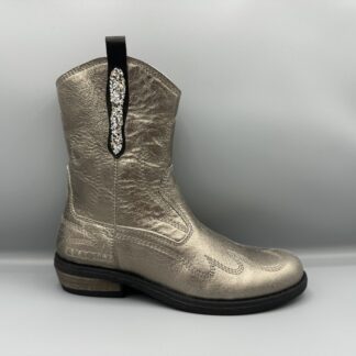 522 Braqeez western laarsje zilver metallic