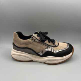 Xsensible sneakers zwart taupe