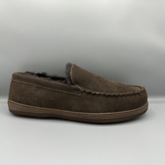 284  Rohde bont pantoffels bruin suède