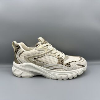 016 Maruti sneakers beige goud panter