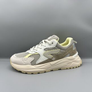 023 Hub sneakers beige wit geel