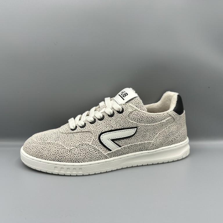 025 Hub sneakers beige zwart stipjes