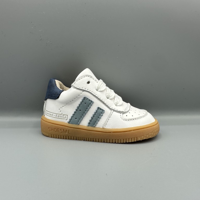 027 Shoesme sneakers wit blauw