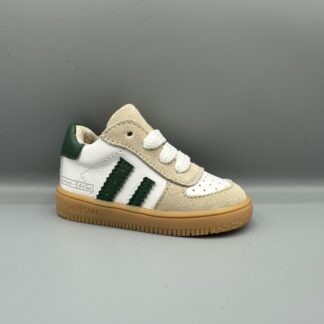 028 Shoesme sneakers beige wit groen