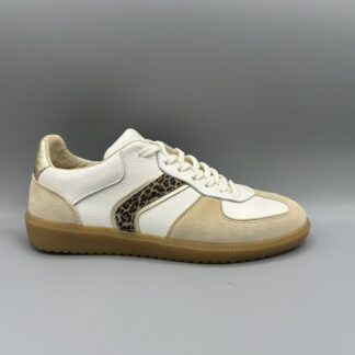 034 Bridge sneakers wit beige panter